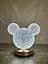 Декоративна LED-лампа Mickey PC-8218 акумуляторна настільна з кришталевим ефектом і сенсорним керуванням 3 режимами світіння - мініатюра 5