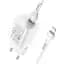Зарядный комплект Hoco Rigorous charger set N19 Type-C to Lightning cable 25W белый - миниатюра 2