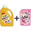 Набор: Средство для стирки Mukunghwa Bright Baking Soda Liquid Detergent 5 л + Ополаскиватель для белья Mukunghwa Viu Fabric Softener Aroma Viu Роза 2.1 л - миниатюра 1