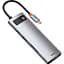 USB-хаб Baseus Metal Gleam Series 8-in-1 Multifunctional Type-C HUB Space Gray (CAHUB-CV0G) [77937] - мініатюра 3