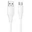 Дата кабель Hoco X124 Bien silicone USB to Type-C 3A (1m) White - мініатюра 1