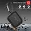 Чехол для наушников Blueo AirPods Pro Silicone Case+Carbine [Black] [45696] - миниатюра 4