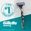 Подарочный набор: Станок для бритья мужской Gillette Mach3 Charcoal с 1 сменным картриджем + Гель для бритья Gillette Series Очищающий с углем 200 мл - миниатюра 4