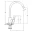 Змішувач для кухні Solone EZA4-D090PT одноважільний з нержавіючої сталі Хром 30412 - мініатюра 2