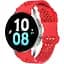 Браслет Flower Five для Samsung Galaxy Watch FE - червоний ширина кріплення 20мм силікон Watchbands (FEWB84649848) - мініатюра 1