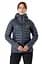 Пуховик жіночий rab Microlight Alpine Long Jacket Womens 14 Темно-сірий - мініатюра 1