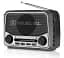 Радіоприймач 1.0 Real-El X-525 Grey, 3 Вт, пластиковий корпус, FM/AM/SW, USB, SD/microSD, акумулятор, ліхтарик - мініатюра 1