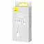 Кабель 3 в 1 Baseus Silky One-for-Three Fast Charging Cable USB-A to M+L+C 100W 1.5 м Белый - миниатюра 2