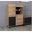 Витрина низкая Lagom Вейл 2дев2ш дуб евок/черный 89.8x39x130 см - миниатюра 5