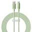 Кабель Baseus Habitat Series Fast Charging Cable USB to Type-C 100W 2m P10360203631-01 Green - мініатюра 1