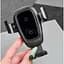 Автодержатель с беспроводной зарядкой Baseus Metal Gravity Car Mount (Air Outlet Version) 1.7A Qc3.0 gray (17217) - миниатюра 4