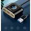 USB-хаб Baseus Square Round Box 4-Port USB-A Black 1м (CAHUB-AY01) [77938] - мініатюра 9