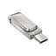 SanDisk Накопитель 64GB USB 3.1 Type-A + Type-C Dual Drive Luxe Серебряный - миниатюра 4