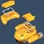 Лодка на радиоуправлении SHT 3722-1A Spray Fog 2.4G Yellow - миниатюра 5