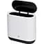 Ведро для мусора МВМ My Home BP-14 белое с черным 10 л (BP-14 WHITE/BLACK) - миниатюра 1