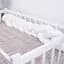 Коса защитная в кроватку MirSon Kids Time 28-0001 White Velvet велюровая белая - миниатюра 2