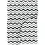 Простынь Cosas на резинке в детскую кроватку 60х120 g&b zigzag, серый (ZigGreyBlack_120) - миниатюра 1