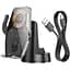 Тримач з бездротовою зарядкою HOCO HW27 Traveler infrared RGB wireless car holder (center console) 15W - мініатюра 5
