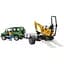 Уценка. Набор игрушечный Bruder Автомобиль Land Rover Defender с прицепом, микроэкскаватором JCB и фигуркой (02593) - миниатюра 1