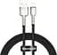 Кабель Baseus Cafule Metal Series Data Cable USB to Lightning 2.4A 2m CALJK-B01 Black - миниатюра 1
