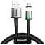 Кабель-переходник Baseus Magnetic USB Lightning CALXC-A01 1 м черный - миниатюра 1