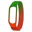 Ремешок Миланская петля радужный для Xiaomi Mi Band 3/4, 32 зелено-оранжевый - миниатюра 1