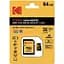  Карта пам'яті Kodak microSDXC UHS-I V30 A1 64Gb Class 10 + адаптер (720094858640) - мініатюра 1