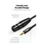 Кабель мультимедийный 3.5mm M to XLR F 2.0m AV182 black Ugreen (20244) - миниатюра 10