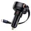 АЗП Baseus Enjoyment Pro 60W (1USB-C) + висувний кабель Type-C (C00057802111-01) Cluster Black - мініатюра 3