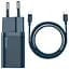 Мережевий зарядний пристрій Baseus Super Si 1Type-C + Cable Type-C to Lightning 20W TZCCSUP-B03 Blue - мініатюра 1