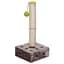 Царапка столбик на подставке Croci Interactive Cheese 25 x 25 x 51 5 см плюш/сезаль - миниатюра 1