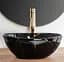 Умивальник Rea Sofia 27x35 mini black marble shine (REA-U6963), Глянцева - мініатюра 5