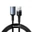 Кабель Baseus Cafule Cable USB 3.0 Male to USB 3.0 Female 2A 1m CADKLF-B0G Dark Grey - мініатюра 1