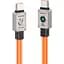 Кабель Usams US-SJ684 USB-C to USB-C 100W 1.2m Orange (SJ684USB04) [153993] - мініатюра 1