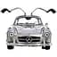 Автомодель Bburago Mercedes-Benz 300 SL 1954 1:24 White (18-22023) [119093] - мініатюра 3