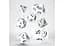 Набір кубиків Classic RPG White & black Dice Set , 7 шт. (SCLE02) - мініатюра 2