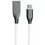 Кабель PowerPlant USB - XiaomicroUSB, 1м, силикон, белый - миниатюра 1