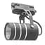 Світильник трековий поворотний LED 423/7W WW BK Brille 33-018 - мініатюра 1