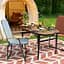 Складной стол Bo-Camp Woodbine Oval 100x70 cm Black/Wood look (1404185), Коричневый - миниатюра 8