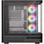 Корпус Modecom VOLCANO AQ200 ARGB MIDI FRONT LCD, 4x120 мм fans BLACK без БЖ ATX (MC-A-AQ200-4FA-B) - миниатюра 9