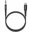 Аудио кабель Aux Amaya AUX-02 (Type-C to AUX 3.5mm) (1m) Black - миниатюра 1