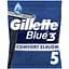 Одноразові станки для гоління Gillette Blue 3 Comfort Slalom, 5 шт. - мініатюра 1