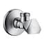 Вентиль кутовий 1/2 * 1/2 Hansgrohe 13903000, Хром - мініатюра 1