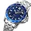 Наручний годинник Skmei 9276 Silver Blue steel strap, 9276SSIBU (18380) - мініатюра 2