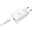 Мережевий зарядний пристрій Hoco 1USB C57A QC 3.0+ (Type-C) 3A White - мініатюра 2
