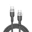 Кабель Brevia Type-C to Type-C 60W 1,2 м, черный ZIP (52120BCCZ1) - миниатюра 1