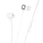 Проводные наушники Hoco M116 Benevolent universal earphones with microphone, 1.2m, lightning, white - миниатюра 2
