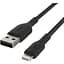 Кабель Belkin Boost Up Charge Braided USB-A to Lightning 1m Black (CAA002BT1MBK) [158794] - миниатюра 2