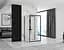 Душова кабіна Rea Rapid Swing 120x100 black пристінна REA-KPL-009963, Чорний матовий, Універсальна, прозрачний, Чорний матовий - мініатюра 2