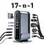Мультипортовий адаптер USB Хаб Baseus Working Station Three-Screen Multifunctional Type-C CAHUB-DG0G Dark Grey - мініатюра 5